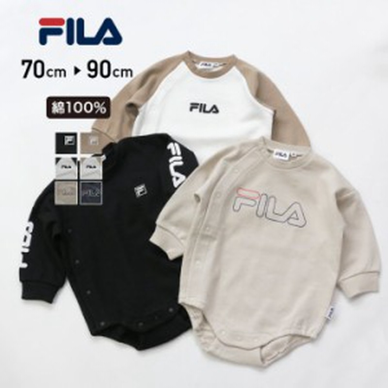 Fila フィラ 長袖 ロンパース カバーオール ベビー キッズ 子供服 肌着 ベビー服 男の子 女の子 70 80 90cm 春 70 80 90cm ｍ便 1 1 通販 Lineポイント最大1 0 Get Lineショッピング