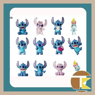 【8月預購】星際寶貝 米粒公仔第一彈 史迪奇 盲盒 一中盒12入 收藏盒玩｜愛蛋客