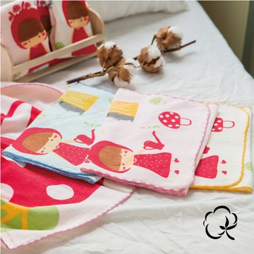 【現貨】MIT台灣製童話抗菌紗布童巾-小紅帽 HP6012