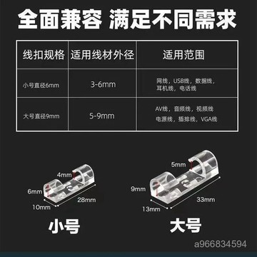 🔥臺灣出貨🔥廚房寬帶免打孔無痕理綫器電綫固定器自粘數據綫卡扣收納網綫走綫hhfoof