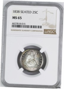 アンティークコイン NGC PCGS リバティシート 25C MS 65- show original title