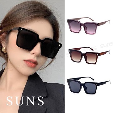 【SUNS】時尚大框墨鏡 潮流墨鏡 ins方框墨鏡 網紅抖音款 太陽眼鏡 抗UV(51701)