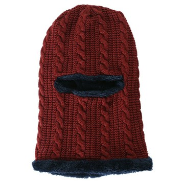 【巴黎精品】現貨+預購 針織毛帽-麻花舖絨頭套護耳女帽子聖誕節情人節生日交換禮物6色p1ab47