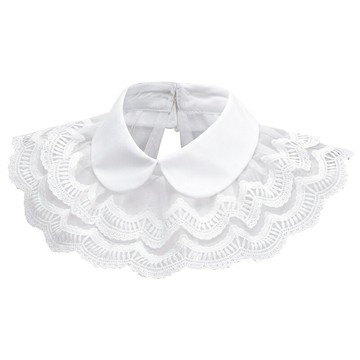 現貨+預購 假領子襯衫領片-韓版蕾絲雪紡拼接女裝配件2色74kp10【獨家進口】【米蘭精品】