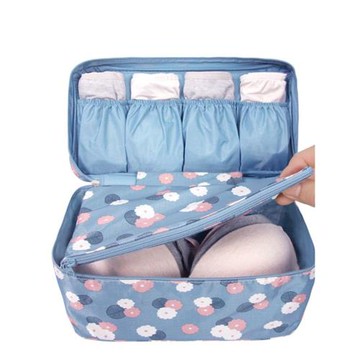 防水內衣內褲收納包居家旅行大容量文胸盒手提式整理袋貼身胸罩包