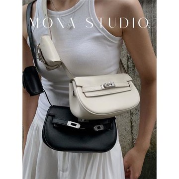 swift真皮moove湯圓包凱莉二合一高級感馬鞍包迷你腰包斜挎胸包女