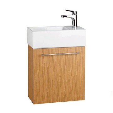 【海夫健康生活館】ITAI一太 精巧木紋 單開浴櫃組 亮咖 48.5x24x64.5cm(EC-9048A-BA)