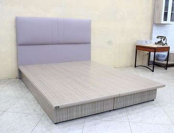 【歐風別館】法雅五尺皮面床頭片+優質六分板床底【單買桃園免運費】