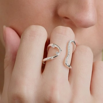 LESIS｜Arc & Curves Ring 拱影流線戒指 - US#5