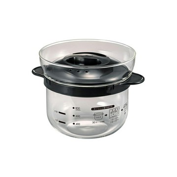 《HARIO》耐熱可微波便利飯釜 1~2杯米(XRCN-2-B)