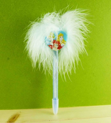 【震撼精品百貨】公主 系列Princess~絨毛原子筆-藍愛心