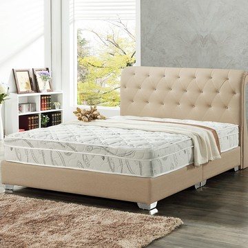 ASSARI-梅莉歐式耐刮貓抓皮床組(床片+床底)-雙人5尺灰色