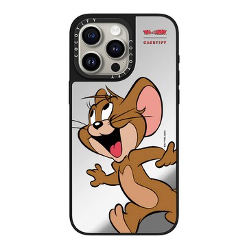 貓和老鼠 鏡面手機殼 iPhone18Promax手機殼 蘋果17Pro防摔殼i16保護殼i15硬殼i14防摔i13鏡面