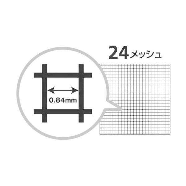 ダイオ化成 防虫網 ダイオネットP 2424 91cmX30m ブラック