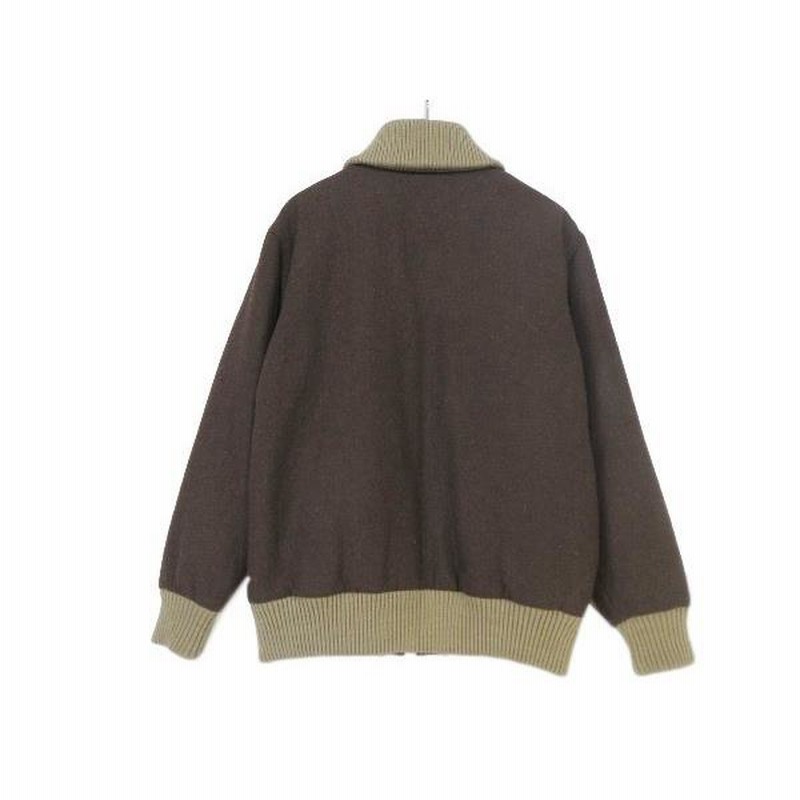 WOOLRICH ウールリッチ ドンキージャケット 中綿 ウール M 茶 【中古