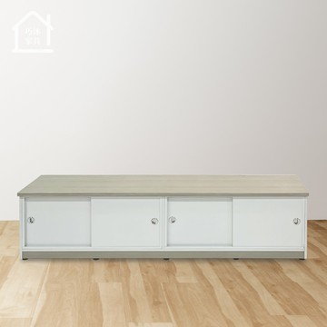 【巧沐家具】6尺拉門塑鋼矮鞋櫃 推門鞋櫃 滑門鞋櫃 座鞋櫃 防潮 防水塑鋼家具