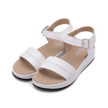 RIN RIN 寬帶厚底涼鞋 白 女鞋