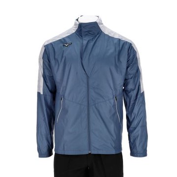 Mizuno 美津濃 男款 藍色 立領 保暖 發熱內裡 防風 運動 休閒 外套 32TEB55415