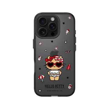 iPhone 16 Pro Clear 酷墨灰 - 三麗鷗-Hello Kitty - 愛心墨鏡