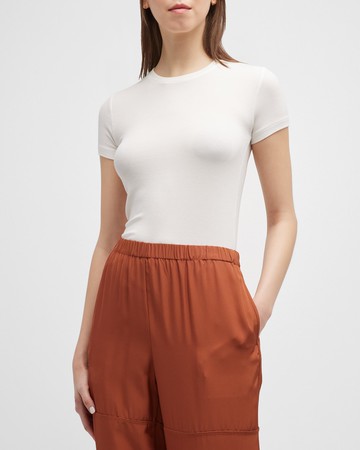 Ressi Ribbed Short-Sleeve Tee