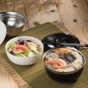 台箸【KUAI ZHU】台箸創意環保兩用碗650cc (2色可選) 淨白