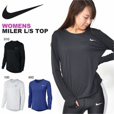 ナイキ スポーツウェア 長袖ｔシャツ レディース マイラーl S ランニングトップ Aj8129 010 Nike 通販 Lineポイント最大get Lineショッピング