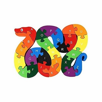 Lovestown アルファベットジグソーパズル 組み立てブロック 動物木製パズル 木製スネーク文字 数字ブロック おもちゃ 子供用おも 通販 Lineポイント最大get Lineショッピング