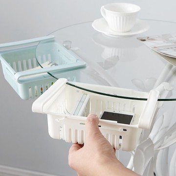 洛哈思冰箱收納盒可伸縮收納籃保鮮盒抽拉水果收納置物架雞蛋托盤