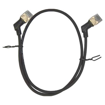 Vention 威迅 IKL系列 CAT8 八類 雙彎頭 可旋轉 纖細 高速 網路線 0.5M 黑色 RJ45  1條