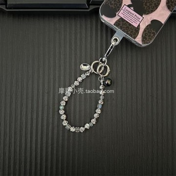 電鍍巴洛克風貓眼珠手機鏈條短款手腕繩ccd相機鑰匙扣斜背包掛鏈