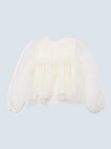organza frill blouse