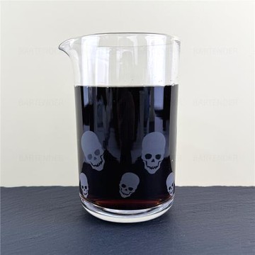 SC超絲滑水晶玻璃雞尾酒攪拌杯560毫升-骷髏大軍（日本進口）