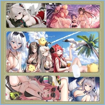 ✿訂製桌墊 碧藍航線 二次元動漫 艦娘滑鼠桌墊 客製化 滑鼠墊 RGB發光加厚滑鼠墊 動漫桌墊滑鼠墊 鍵盤墊 書桌墊