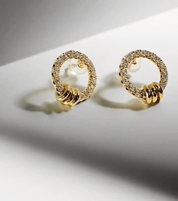 Spinelli Kilcollin Sidra 18kt gold earrings with diamonds