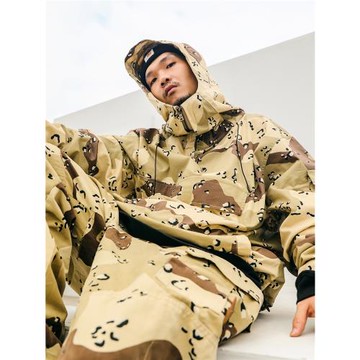 ACUSA魔鬼魚半拉鏈沖鋒衣外套六沙漠迷彩90s東海岸寬松衛衣套頭