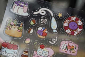 圖鑑貼紙 橘莓蛋糕店