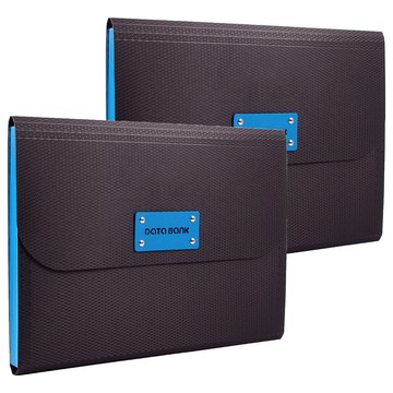 DaTaBanK 三田文具 A4鉑金12層風琴夾  藍色  2個