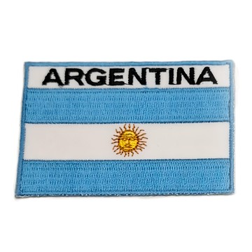 A-ONE 匯旺 國旗刺繡布貼 Set 3  淺藍色 + 白色  1組