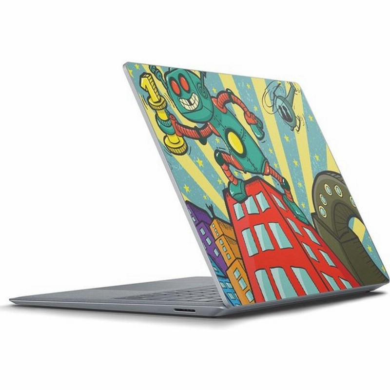 Surface Laptop ラップトップ専用スキンシール Microsoft サーフェス サーフィス ノートパソコン カバー ロボット イラスト レトロ 通販 Lineポイント最大0 5 Get Lineショッピング