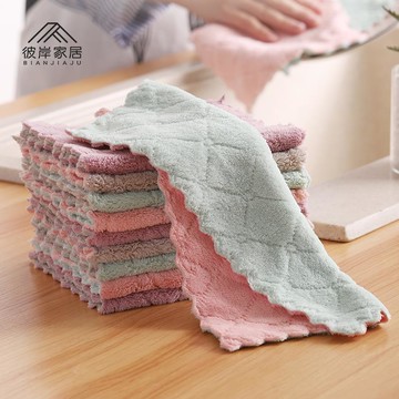 洗碗布百潔布擦桌布廚房去污不沾油利除抹布家務搞衛生吸水清潔巾