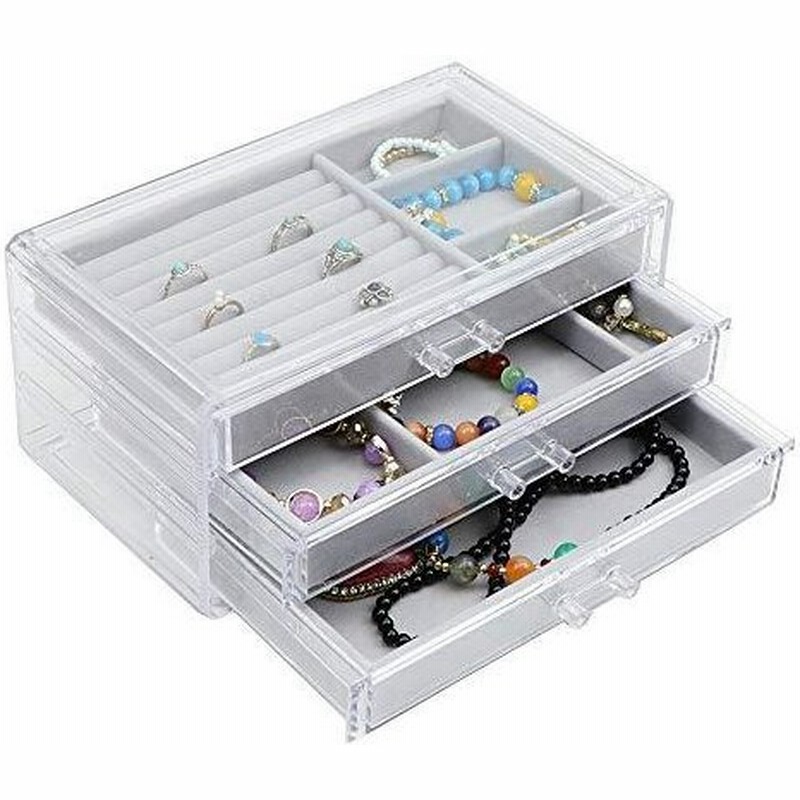 Tonja ジュエリーボックス アクセサリーケース 宝石箱 大容量 ピアス ネックレス 指輪 イヤリング 収納 おしゃれ 通販 Lineポイント最大get Lineショッピング