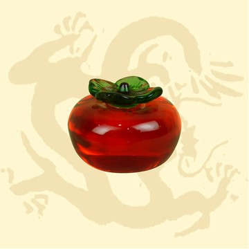 5公分水晶吉祥柿子