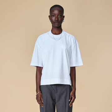 白色短版短袖T｜00212502110