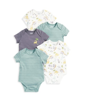 白堊紀視線-短袖包屁衣5件組0-3m