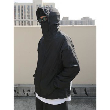 NONESENSED gorpcorePAF風男女機能寬松拼接激光打孔UPF100防曬衣