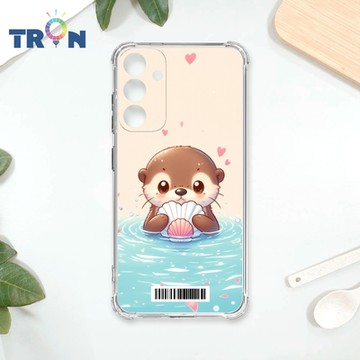 TRON 三星 A54 一隻可愛的水獺貝殼系列 四角防摔載具殼 軟殼 手機殼