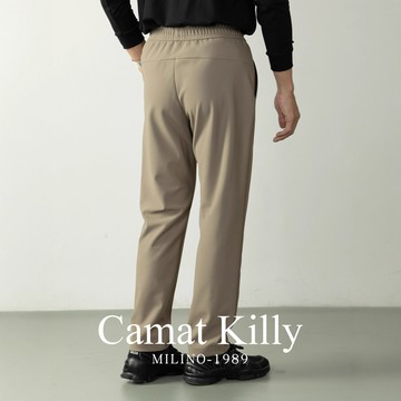 防水防風長褲雙經平針織工藝后腰隱形拉鏈儲物袋男士高級質感單品