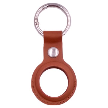 COTEci A Tag 皮革鑰匙扣環保護套 AirTag 防丟/定位 親膚手感/時尚配色  顏色隨機  1個