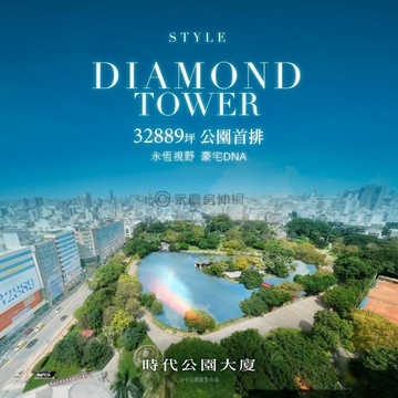 時代公園大廈｜公園高樓視野首排｜大三房雙平車｜台中市中區公園路