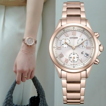 CITIZEN星辰 xC系列 光動能 時尚計時腕錶 七夕 情人節 送禮 32.5mm / FB1405-58A